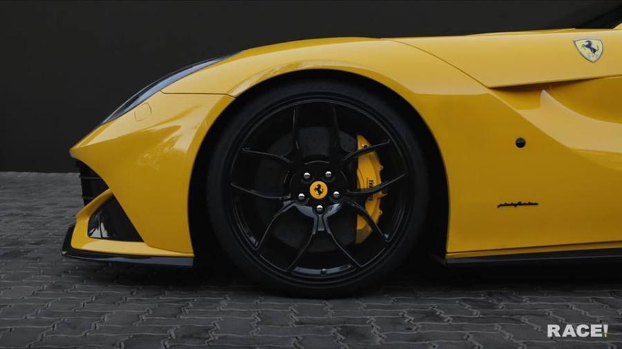 Колеса Ferrari F12berlinetta Yellow by Novitec Rosso and RACE! 2016 года  (фото 7 из 9)